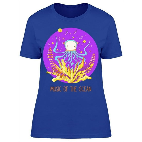 Jellyfish Music Of The Ocean T-Shirt Women -Image by Shutterstock, Female Medium