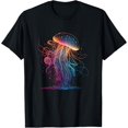 thumbnail image 1 of Jellyfish Ocean Animal Scuba Diving Jelly Fish T-ShirtMen and women, White Black T-shirt, size: Extra large S-1243XL, 1 of 4