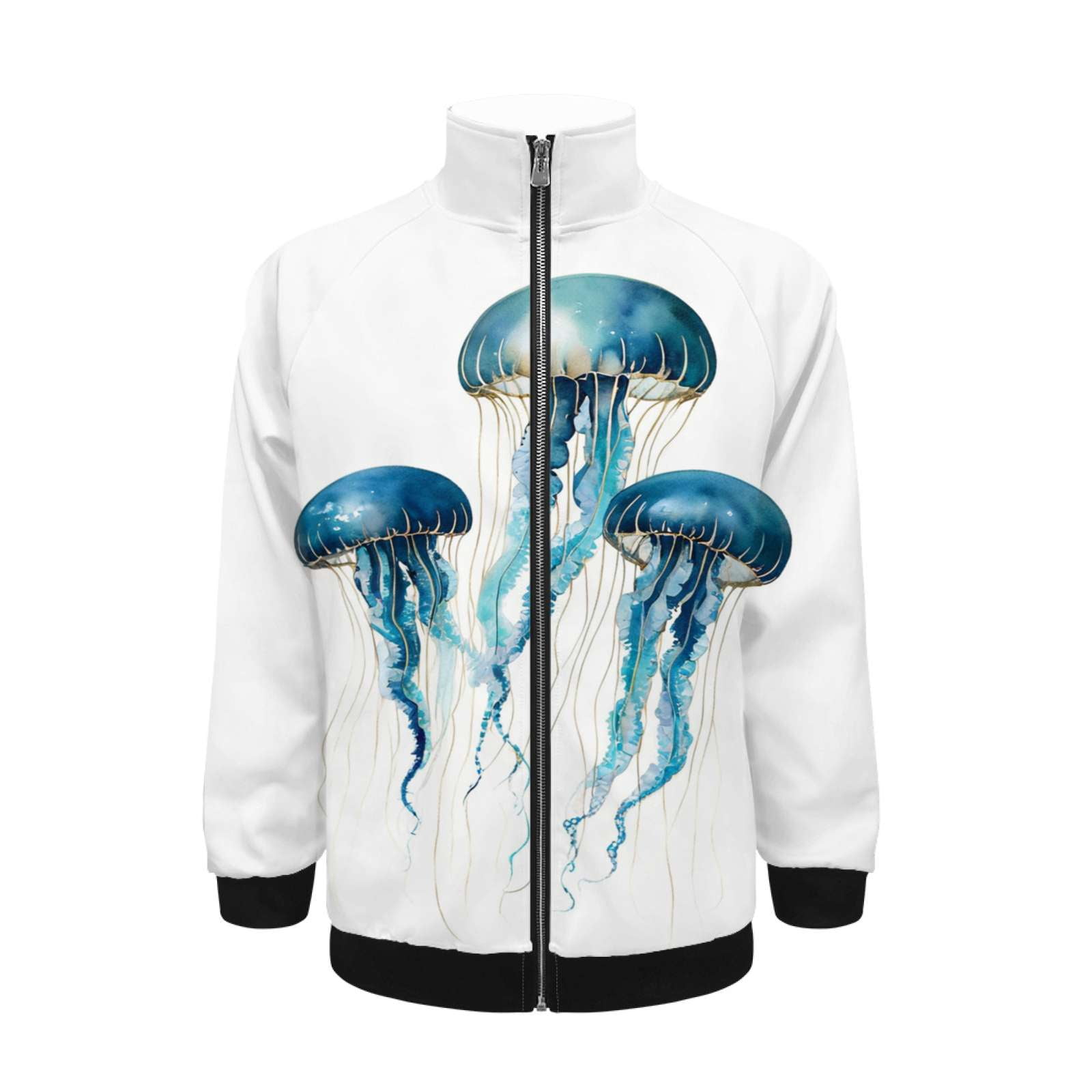 Jellyfish Ocean Life Art Jacket Men's Street Cool Long Sleeves Coat ...
