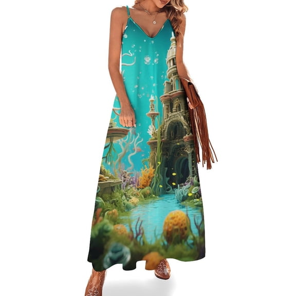Jellyfish Ocean Style Fine Art Sleeveless Dress Summer Dress Woman 2025