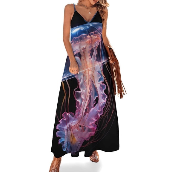 Jellyfish Ocean Style Fine Art Sleeveless Dress Summer Dress Woman 2025