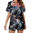 thumbnail image 1 of Jellyfish Ocean Style Pajamas Set Womens Loungewear Sleepwear 2 Piece PJ Sets, 1 of 7