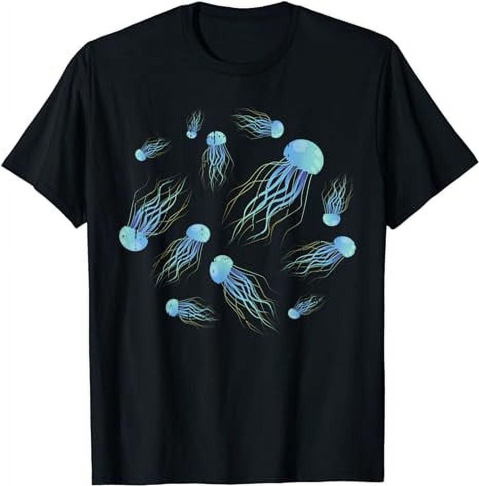 Jellyfish Pattern Ocean Sea Creature Marine Life Girl T-Shirt - Walmart.com