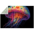 thumbnail image 1 of Jellyfish Polyester Office Rugs for Right-Angle Floor Mats - Durable and Stylish Desk Accessories for Home or Work Office - Bottom and Easy to Clean - 200 Characters, 1 of 6