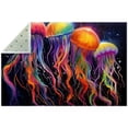 thumbnail image 1 of Jellyfish Polyester Right-Angle Floor Mat - Durable Indoor Rug for Home and Office Use, 1 of 6