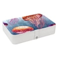 thumbnail image 1 of Jellyfish Portable PU Leather Organizer Box with Removable Compartment for Jewelry Display and Storage - Jewelry Boxes Included, 1 of 6