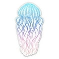 thumbnail image 1 of Jellyfish Pretty Ombre - 8" Vinyl Sticker - For Car Laptop I-Pad - Waterproof Decal, 1 of 1