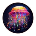 thumbnail image 1 of Jellyfish Set of 6PCS Cute Round Coasters, Microfiber Leather Drink Coasters, 4.3x4.3 Inch Table Coasters for Drinks, Coasters for Home and Kitchen Decor., 1 of 6