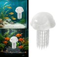 thumbnail image 1 of Jellyfish Shape Aquarium Cave Hideout with Feeder, 1Pc Betta Fish Shelter Ornament with 3Pcs Suction Cups, Fish Tank Accessories, Floating Fish Tank Decorations for Shrimp Small Fish Fry, 1 of 3