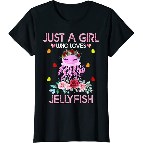 Jellyfish Shirt For Women Just A Girl Who Loves Jellyfish T-Shirt
