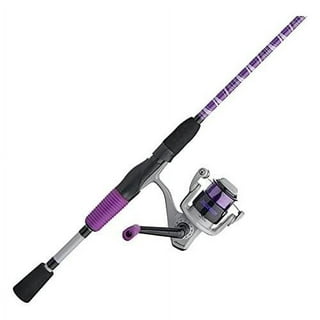 TOOGOO(R) Saltwater Fishing Tackle Pen Shape Rod Pole & Reel Combos(Purple)