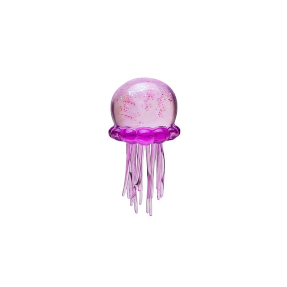 Jellyfish Squishy Toys, Translucent Squeeze Stress Relief Sensory Toys, Slow-Rising Squishies Fidget Toys for Party Favors, Easter Gifts (Blue)