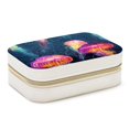 thumbnail image 1 of Jellyfish Velvet Portable Necklace Organizer with Removable Compartment - Display Case, Earring Organizer, and Necklace Holder - Gift, 1 of 7