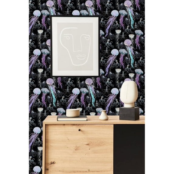 Jellyfish Wallpaper Pre-Pasted - 25"W x 125"H