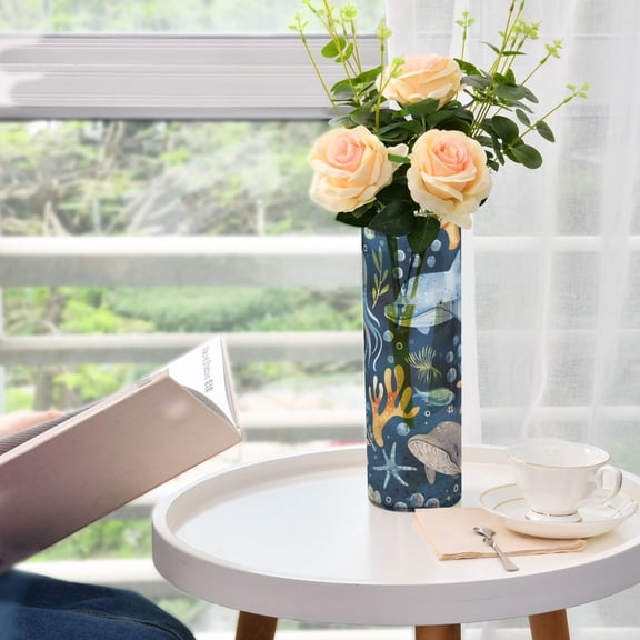 Jellyfish Whales Stars Vases for Flowers Modern Decorative Vase Home Decor for Bedroom Kitchen Living Room Centerpieces