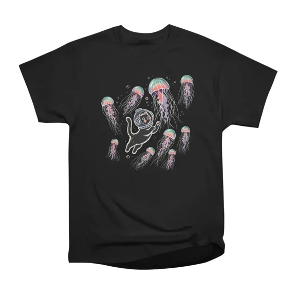 Jellyfish diver T-Shirt Tee Gift For Him Merch For Her Apparel For Friend