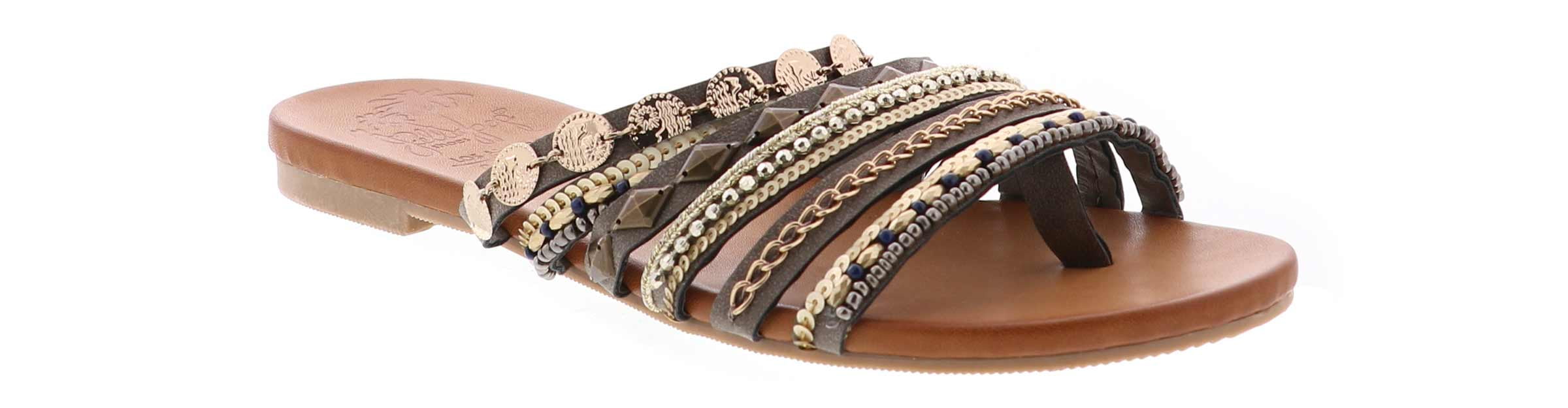 Jellypop Lizzy Slide Sandal Grey