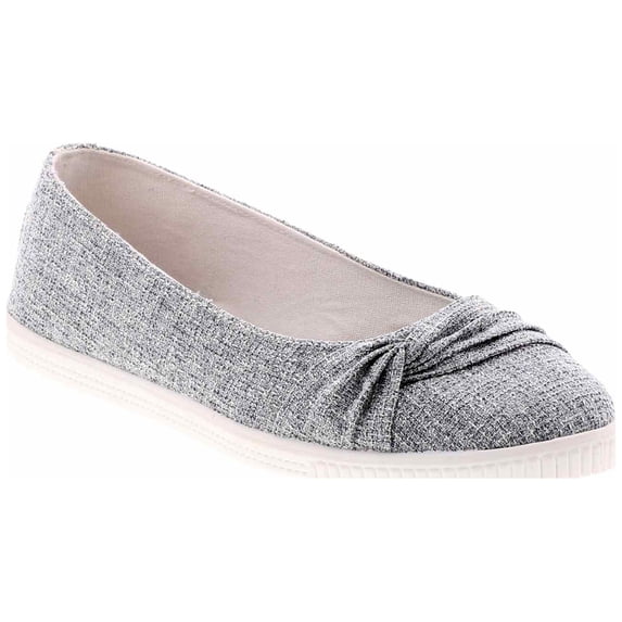 Jellypop Red Hot Flat Casual Shoe Grey in Size 10