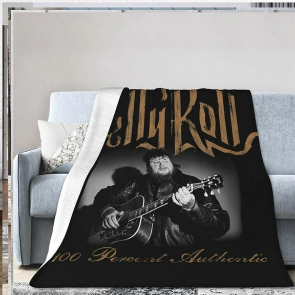 Jellys Music Rolls Blanket Flannel Fleece Blanket Ultra Soft Lightweight Throw Blanket for Bed Couch Living Room 50"x40"