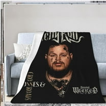 Jellys Music Rolls Blanket Flannel Fleece Blanket Ultra Soft Lightweight Throw Blanket for Bed Couch Living Room 60"x50"