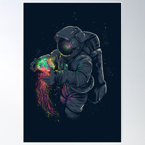 Jellyspace Poster Wall Art, Modern Wall Decor, 12x18 UNFRAMED