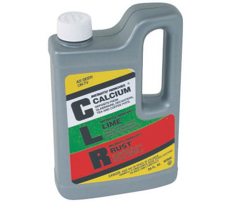 Jelmar CL12 CLR Calcium/Lime/Rust Cleaner, 28 Ounce, Liquid, Slightly Acidic, Lime Green
