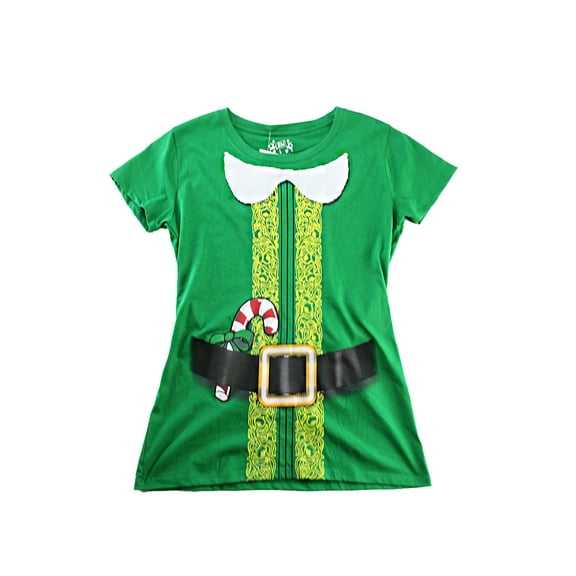 Jem Green Short-Sleeve Holiday Printed T-Shirt L