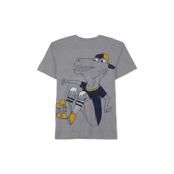 Jem Little Boys Dinosaur Graphic Print T-Shirt Athletic Heather 4