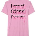 thumbnail image 1 of Jem Mens Breast Friend Graphic T-Shirt, Pink, Large, 1 of 2