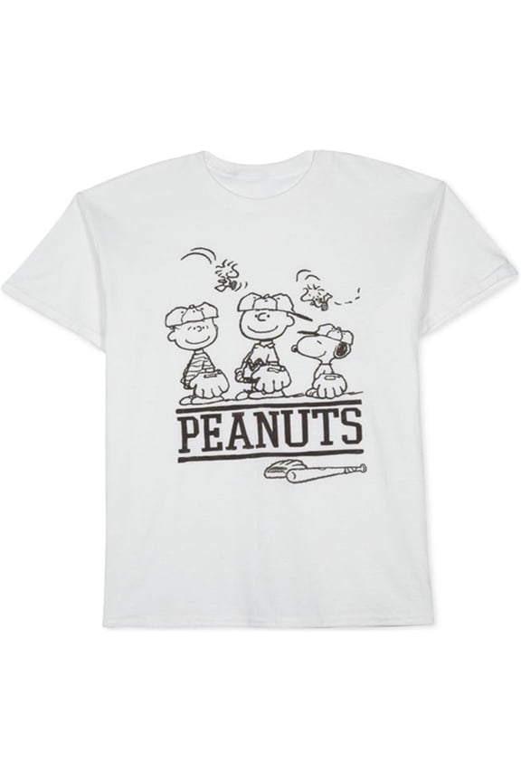 Mens Character Graphic T-Shirt, White, Small