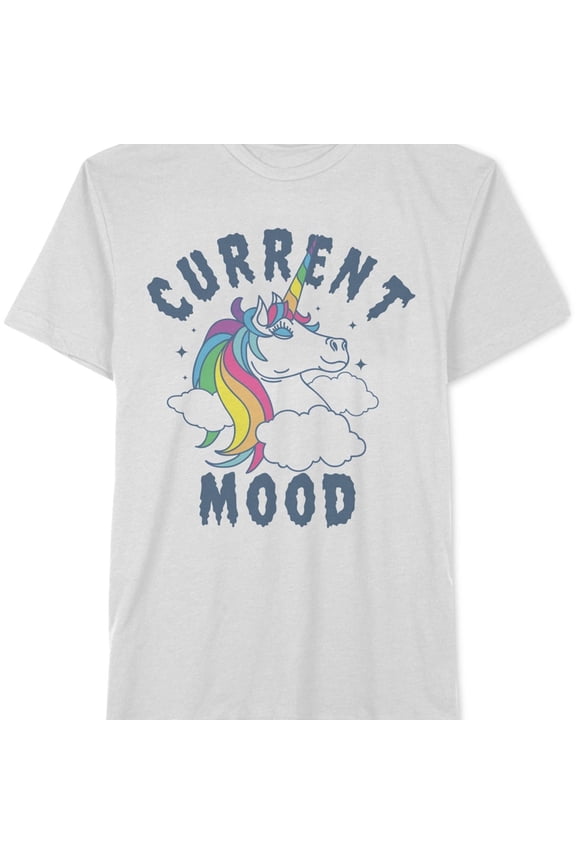 Mens Current Mood Graphic T-Shirt, White, XX-Large