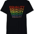 thumbnail image 1 of Jem Mens Equality Graphic T-Shirt, Black, Large, 1 of 2