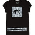 thumbnail image 1 of Jem Mens Marble NYC Graphic T-Shirt, Black, X-Large, 1 of 1