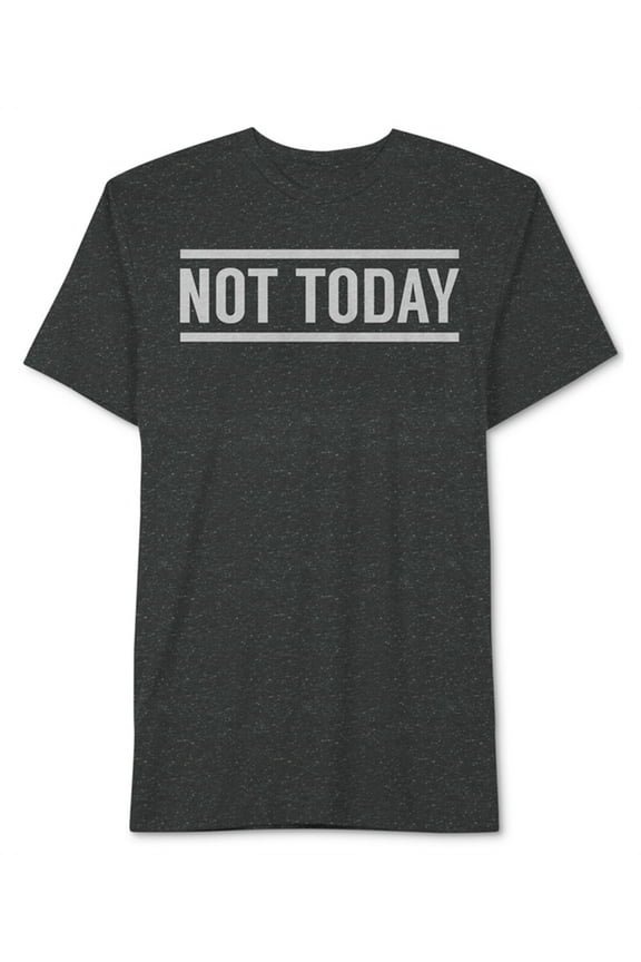 Mens Not Today Graphic T-Shirt, Black, Large
