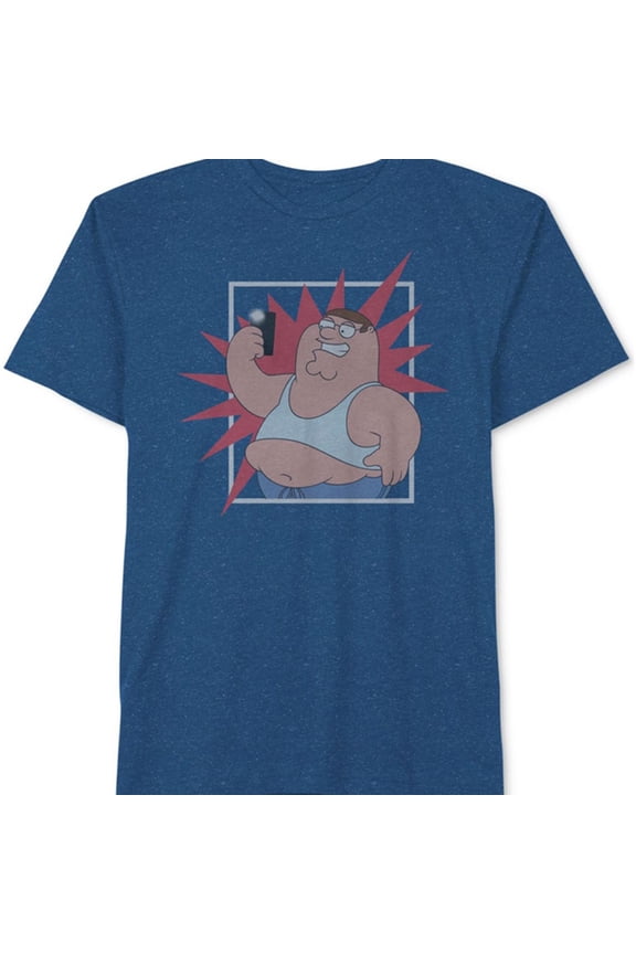 Mens Peter Graphic T-Shirt, Blue, Large