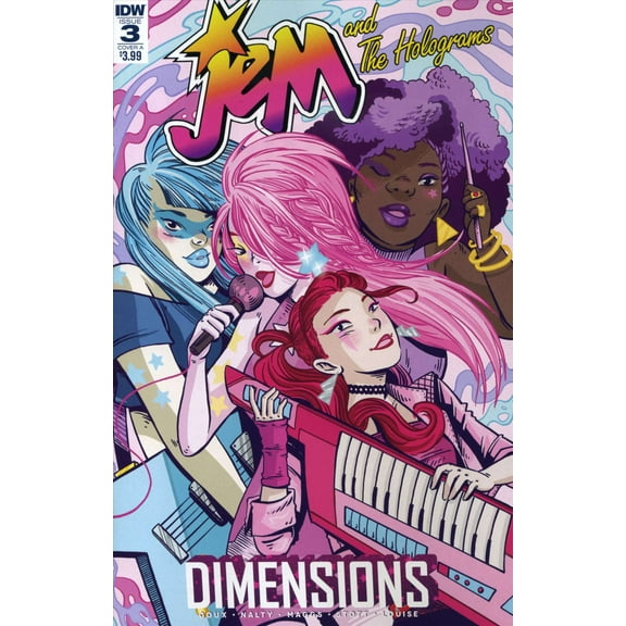 Jem and the Holograms: Dimensions #3A VF ; IDW Comic Book