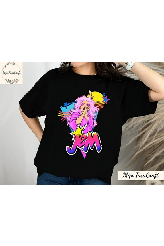 Jem and the Holograms Rockstar T-Shirt, Summer Girl Shirt, 80s Women Shirt