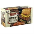 JemmBurger Brand Chicago Style Beef Patties, 12 Count Frozen