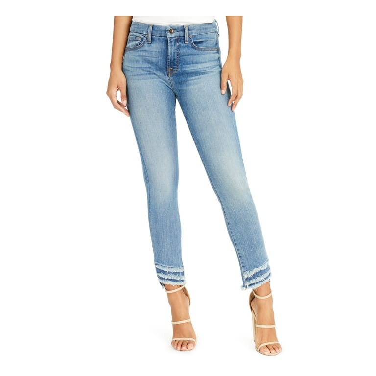 Raw hem ankle skinny jeans deals