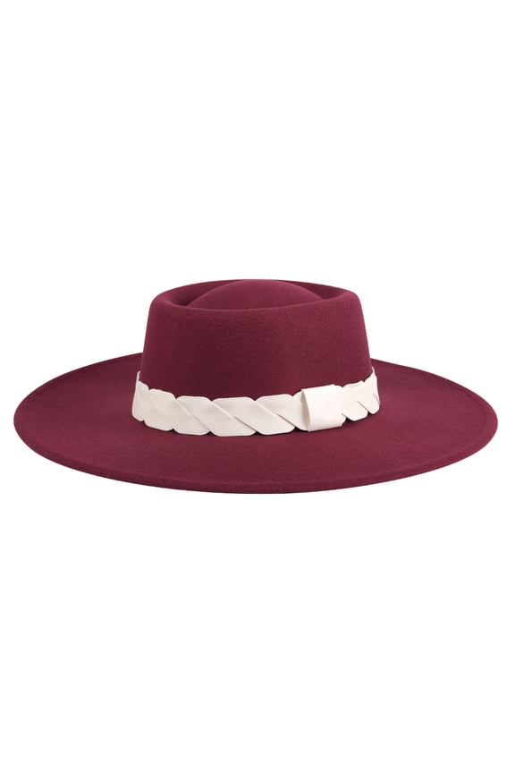 Jen & Co Ramsey Wide Cut-Out Trim Fedora