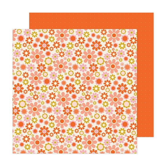 Jen Hadfield Groovy Darlin' Double-Sided Cardstock 12"X12"-Hippie