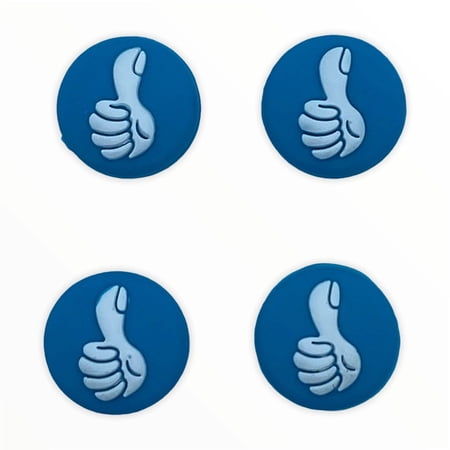 JenDore Blue Thumbs Up 4Pcs Silicone Thumb Grip Caps for Nintendo Switch