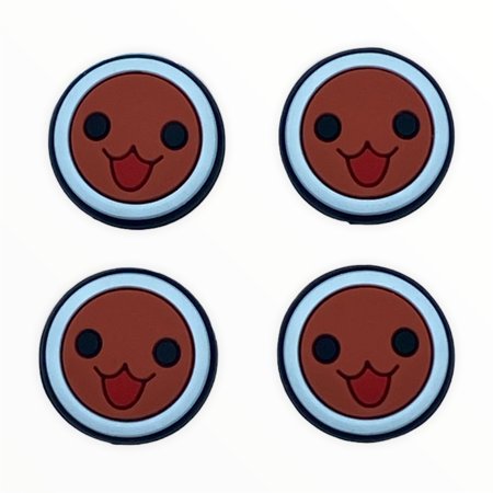 JenDore Happy Face 4Pcs Silicone Thumb Grip Caps for Nintendo Switch