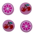 thumbnail image 1 of JenDore Jelly Pink Cherries Fruit 4Pcs Silicone Thumb Grip Caps for Nintendo Switch, 1 of 1