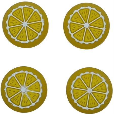 JenDore Jelly Yellow Fruit 4Pcs Silicone Thumb Grip Caps for Nintendo Switch