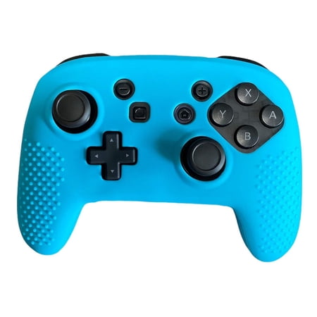 JenDore Nintendo Switch Pro Controller Blue Silicone Cover Shell