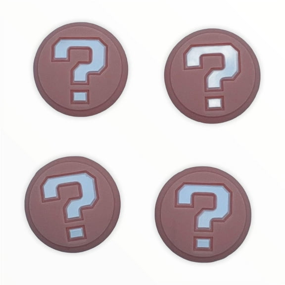 JenDore Pink Question Mark 4Pcs Silicone Thumb Grip Caps for Nintendo Switch