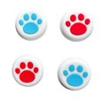 thumbnail image 1 of JenDore Red Blue White Paws 4Pcs Silicone Thumb Grip Caps for Nintendo Switch Pro , PS5 , PS4 , and Xbox 360 Controller, 1 of 1