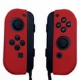 thumbnail image 1 of JenDore Red Silicone Nintendo Switch Joy-con Protective Shell Covers, 1 of 3