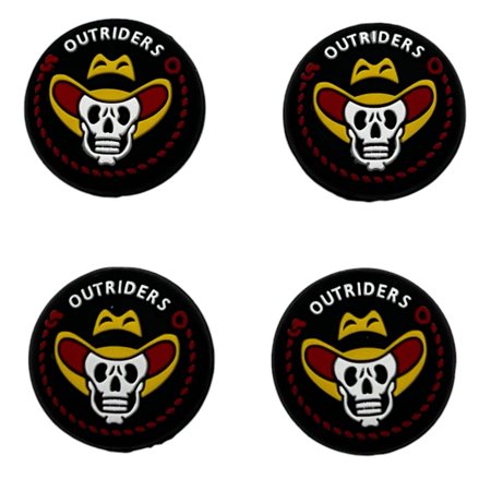 JenDore Skull Hat 4Pcs Silicone Thumb Grip Caps for Nintendo Switch Pro , PS5 , PS4 , and Xbox 360 Controller